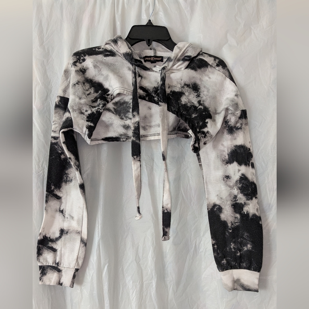 Almost Famous Black and White Tie Dye 2 Piece Dress Set - Picture 6 of 6